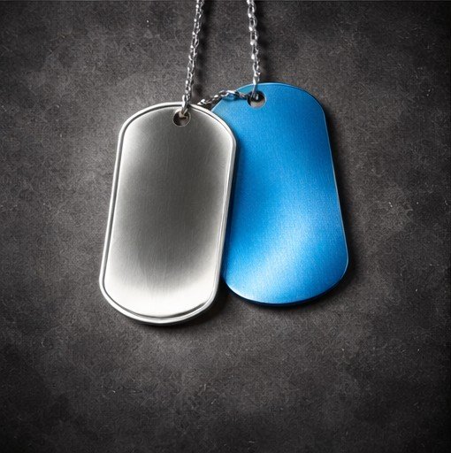 Stainless Steel and Blue Aluminum